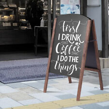 Wooden frame chalkboard for sale  UK