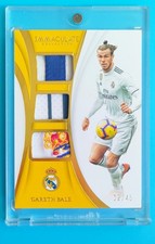 2018-19 Immaculate Real Madrid Gareth Bale Triple Match-worn Patch 12/45 comprar usado 2018-19 Immaculate Real Madrid Gareth Bale Triple Match-worn Patch 12/45 comprar usado  Enviando para Brazil