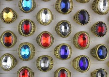 Usado, Lotes por atacado 60 peças de anéis masculinos de vidro oval moda mista joias retrô comprar usado  Enviando para Brazil