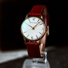 RELÓGIO DE PULSO INGLÊS VINTAGE OURO 9K SMITHS MOSTRADOR DE LINHO ASTRAL 1963 CASAMENTO comprar usado  Enviando para Brazil