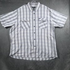 Camisa masculina Dixxon Flannel Company 4XL The Alpine cinza xadrez mistura de bambu comprar usado  Enviando para Brazil