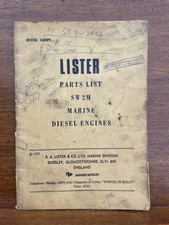 Lister parts list for sale  SOLIHULL