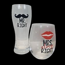 Wine beer glasses for sale  Augusta