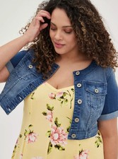 denim 0 cropped jacket for sale  Climax