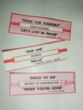 Original jukebox slips for sale  ROTHERHAM
