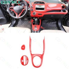 Capa painel de câmbio console central vermelho brilhante para Honda Fit Jazz GK5 2008-13 comprar usado  Enviando para Brazil