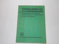 Fritz kress tabellenbuch gebraucht kaufen  Obermarchtal
