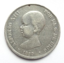 Pesetas 1889 espagne d'occasion  Auxerre