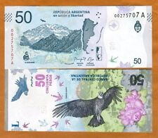 Argentina, 50 Pesos, Nd (2018), P-363, A-Series, Novo Design não circulada Condor comprar usado  Enviando para Brazil