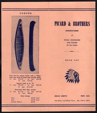CANADÁ Quebec 1930 Picard Indian Canoas & Snow Shoes Co Lista de Preços comprar usado  Enviando para Brazil