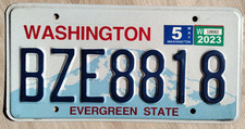 Targa washington originale usato  Biella