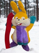 Kinder Surprise Plush Ski Bunnies Collector Rare Giant Rabbit, usado comprar usado  Enviando para Brazil