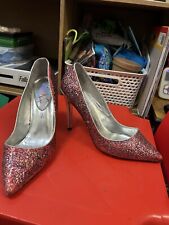 Red sequinned stiletto for sale  FAREHAM