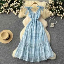 Vestido Bandage Slip Linha A Chique Casual Férias de Praia Feminino Vestidos de Verão comprar usado  Enviando para Brazil