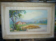 Tableau huile panneau d'occasion Tableau huile panneau d'occasion  Bardos