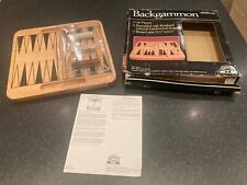 Boxed wooden backgammon for sale  BURNLEY