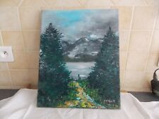 Peinture couteau paysage d'occasion  Bourg-Saint-Andéol
