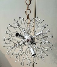 Lampadario cromato sputnik usato  Italia