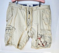 Bermuda polo vintage Ralph Lauren Martha’s Vineyard Marine 40 marrom carga, usado comprar usado  Enviando para Brazil