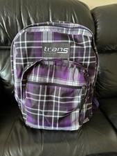 Mochila xadrez roxa JanSport by TRANS frete grátis  comprar usado  Enviando para Brazil