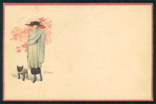 Cartolina artista firmata usato  Gambolo