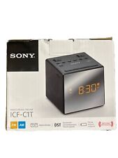 Rádio despertador Sony ICF-C1T - Caixa aberta preta comprar usado  Enviando para Brazil