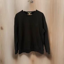 Black burberry sweatshirt usato  Angera