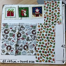 Xmas woven cotton for sale  POOLE