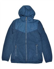 Suéter com capuz feminino REGATTA com zíper Reino Unido 12 médio azul marinho poliéster manchado AV03 comprar usado  Enviando para Brazil