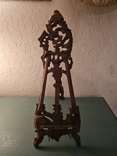 Cavalete antigo francês ornamentado esculpido à mão em madeira - 20" de altura - muito bom comprar usado  Enviando para Brazil