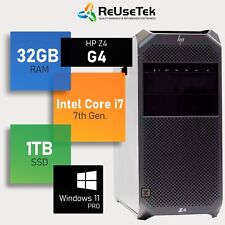 Estação de trabalho HP Z4 G4 Intel i7-7800X 3.50GHz 32GB RAM 1TB SSD Radeon Pro WX 3100 comprar usado  Enviando para Brazil