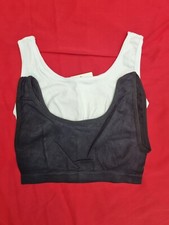 Cobertura Esportiva Feminina Não Acolchoada Esportiva Air Bra (Branco e Preto) (Combo 2), usado comprar usado  Enviando para Brazil