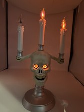 Candelabro vintage Trendmaster Halloween esqueleto caveira olhos iluminados 1994 comprar usado  Enviando para Brazil