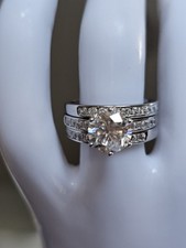 Moissaniteringe 3fach silber gebraucht kaufen  Deutschland