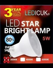 Lâmpadas LED GU10 5W branco quente/luz do dia/frio 3000K/4000K/6000K holofote♻️120° ECO comprar usado  Enviando para Brazil