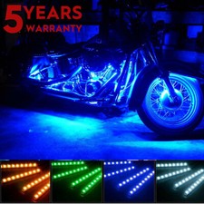 Kit de neon 4 peças impermeável motocicleta RGB LED sob tiras de luz brilhante para Honda EUA comprar usado  Enviando para Brazil