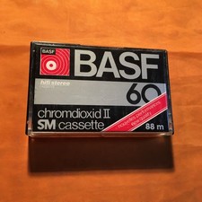 Usado, BASF chromdioxid II 60 SM Cassette,IEC II/High Position,sehr guter Zustand,1979 comprar usado  Enviando para Brazil