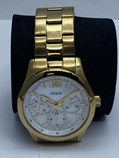 Relógio feminino Guess WaterPro 35MM WR100M branco esfregão tom dourado aço inoxidável comprar usado  Enviando para Brazil