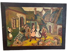 Pyrogravated wood panel d'occasion  Expédié en Belgium