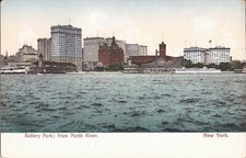 NOVA YORK CITY - Battery Park from North (Hudson) River - 1907 comprar usado  Enviando para Brazil
