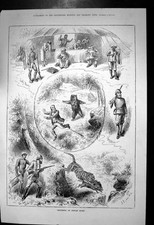 Estampa antiga incidentes esporte indiano Shikaru perseguido por urso porco-tigre 1879 19º comprar usado  Enviando para Brazil