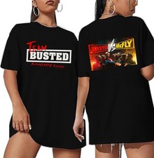 Camiseta Team Busted 2025 Tour, Busted Vs McFly Concert Frente Traseira, Camiseta Música comprar usado  Enviando para Brazil