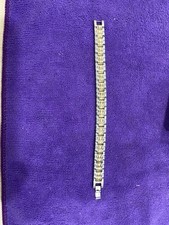 Pulseira masculina elos elegantes com acabamento prata/ouro... comprar usado  Enviando para Brazil