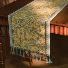 Nova Bandeira de Mesa Retrô Luxo Borla Toalha de Mesa Decoração de Mesa Balcão comprar usado  Enviando para Brazil