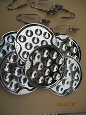 Assiettes escargots inox d'occasion  Cannes