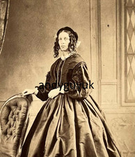 CDV LADY ANÉIS LONGOS NO CABELO POR HOLBORN BRISTOL SAIA COM ARO FOTO VESTIDO, usado comprar usado  Enviando para Brazil