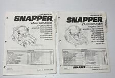 Snapper parts manuals for sale  Alexandria