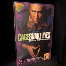 Snake Eyes VHS 1998 Stars Nicolas Cage Large Case Ex Rental Tested GC na sprzedaż  Wysyłka do Poland