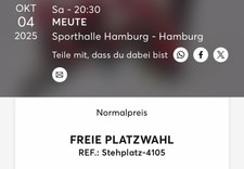 Meute konzert karten gebraucht kaufen  Halstenbek