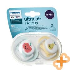 Chupeta PHILIPS AVENT ULTRA AIR silicone frutas 0-6 meses decorada 2 peças comprar usado  Enviando para Brazil